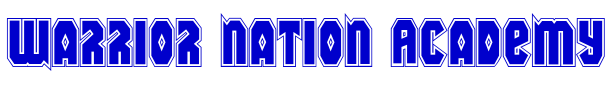 Warrior Nation Academy 字体